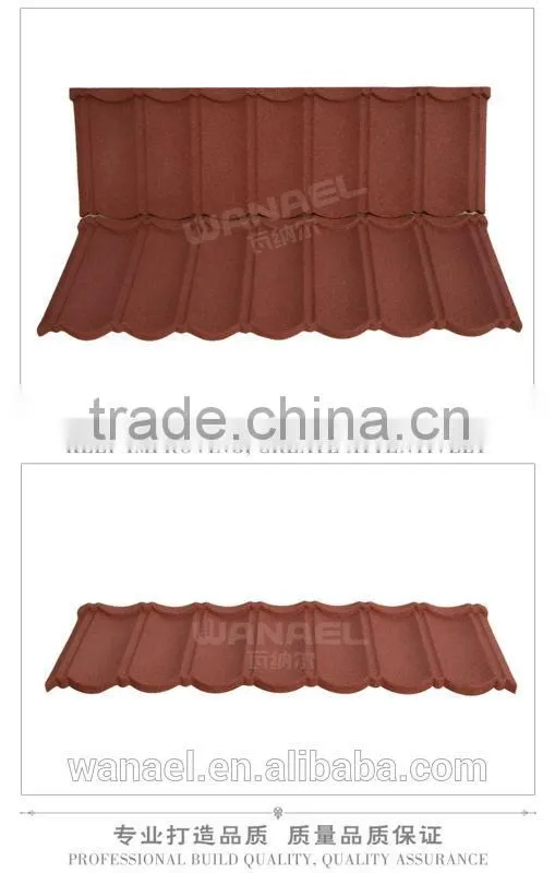 chinese style colorful stone iron house roof sheet