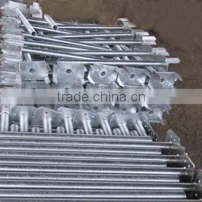 Adjustable scaffolding hollow screw jack base