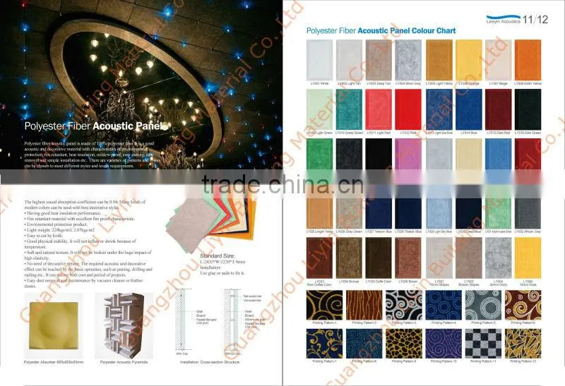 polyester fiber acoustic panel ceiling tile