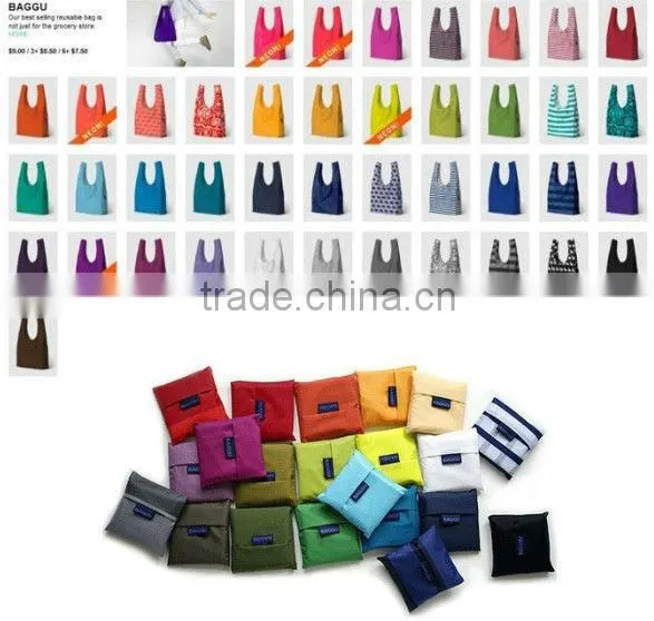 Various types of polyester foldable shopping bag with custom logo