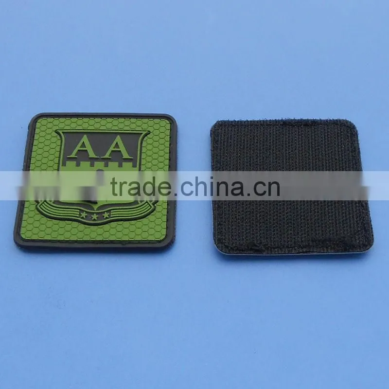 Custom glow in the dark patch/patch label/pvc patch