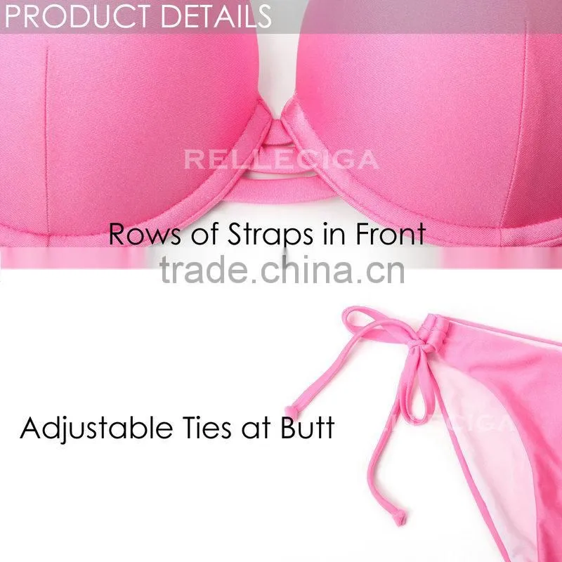 2015 New Hot Sales Swimwear & Beachwear Paded Push Up Bikini Set