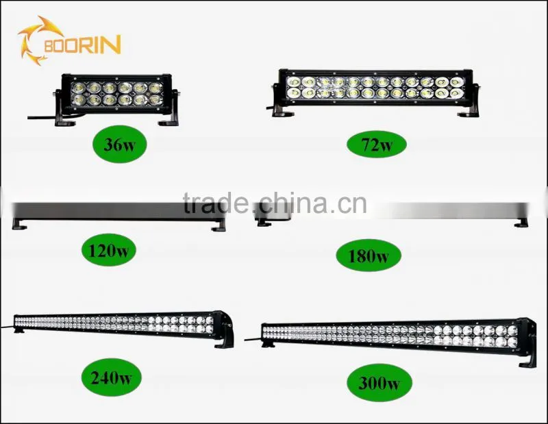 factory wholesaler single row dual row 36w 72w 120w 240w 300w led light roof bar