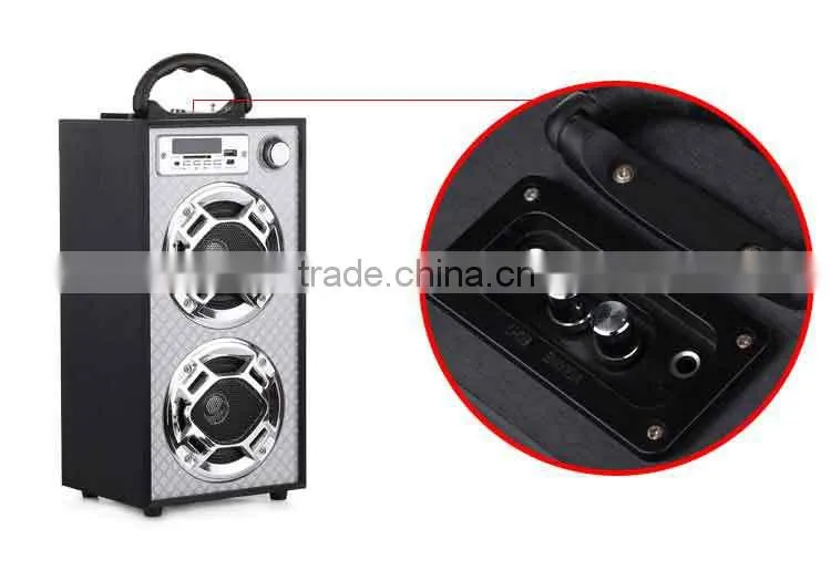 Bluetooth Portable karaoke speaker system with USB FM Radio