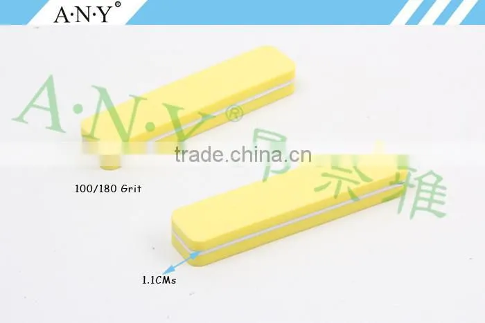 Nail Art Manicure Using Cheap Yellow Cusom Sponge Mini Nail File