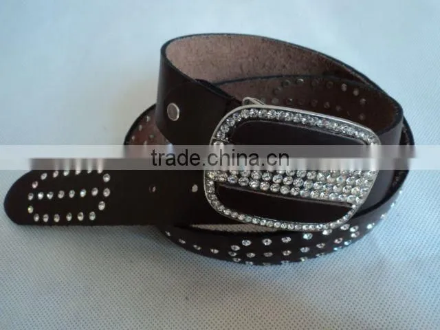 real leather belt women