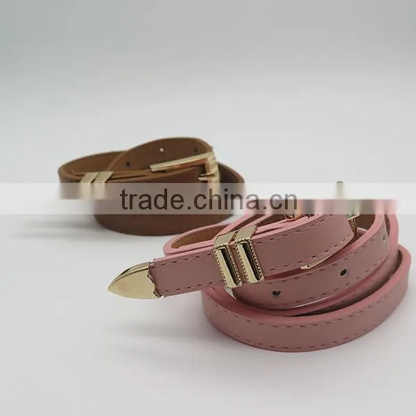 Women fashion belt with 2 rings for dress