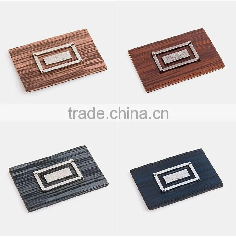 Faux leather labels engraved metal labels custom leather patch