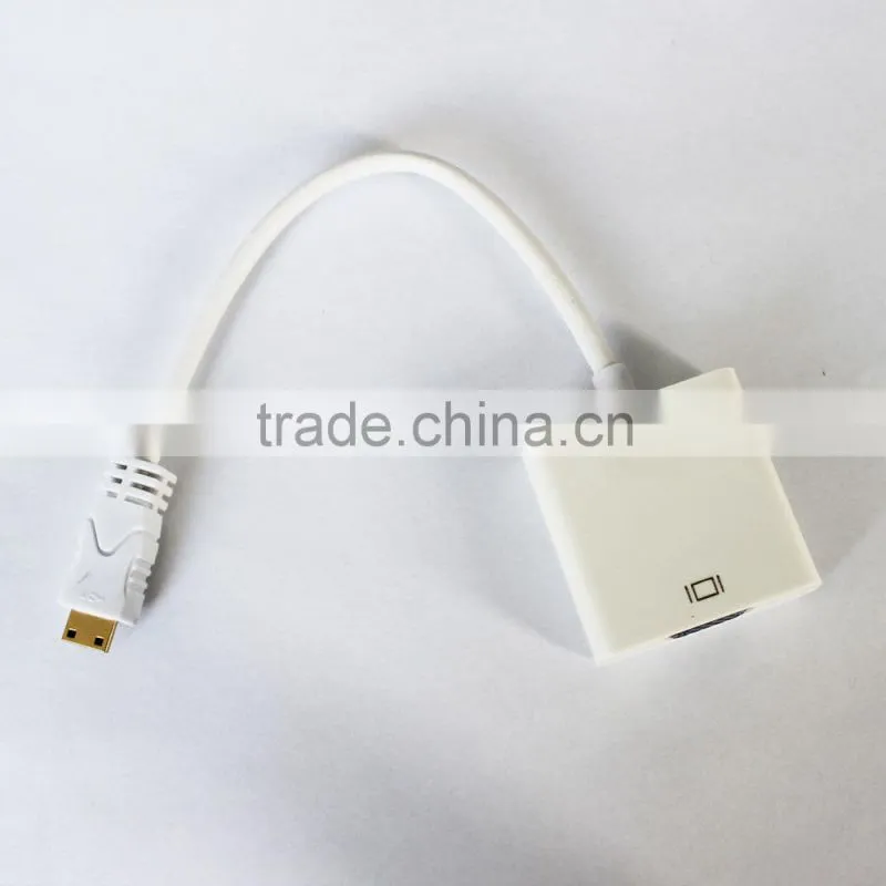 New HDMI Male to VGA female With Audio HD Video Cable Converter Adapter 1080P