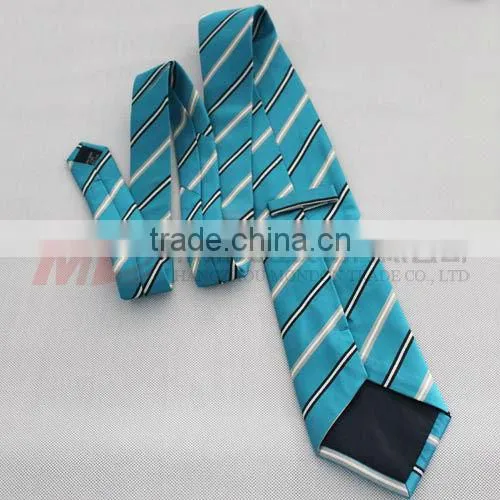 Souvenir for Graduation-Silk School Tie With Woven Stripe