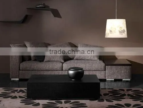 Fire bird soild wood construction high quality feather fabric sofa set