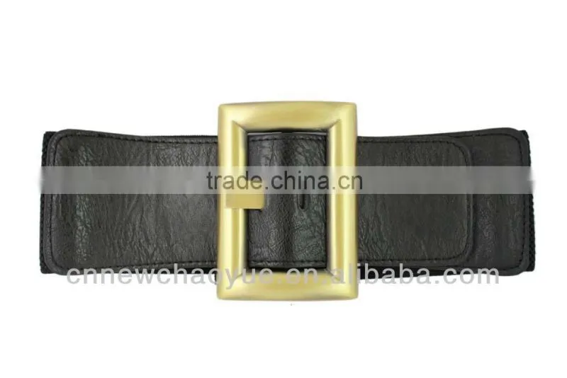 Women's Fashion Elastic Belt With Square Buckle
