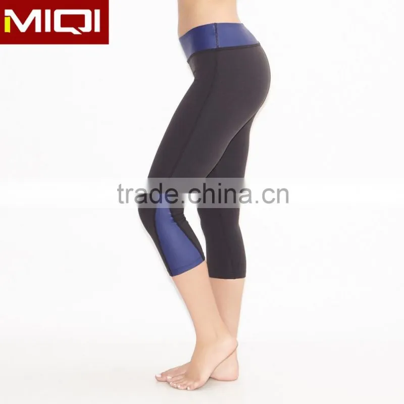 Private rable yoga gym wear women tights capris wicking super soft running pants