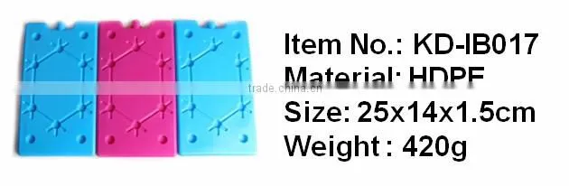 PE food grade dry ice box ice box fish; Gel reusable ice brick ice cooler box