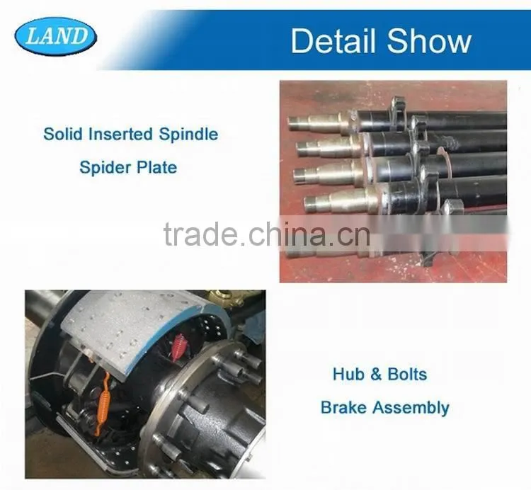 Heavy duty truck and trailer parts trailer axle spare parts empty axle beam