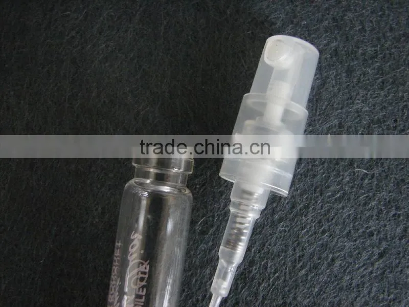 2ml, 3ml tester sprayer glass bottle with cap, perfume bottle, Glass Perfume atomizer