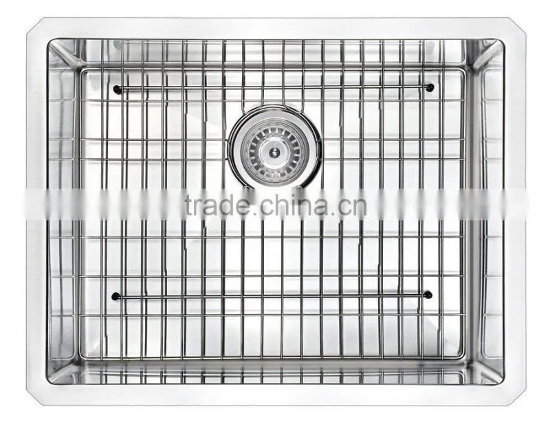 R2318S high quality undermount single bowl handmade stainless steel kitchen wash sink