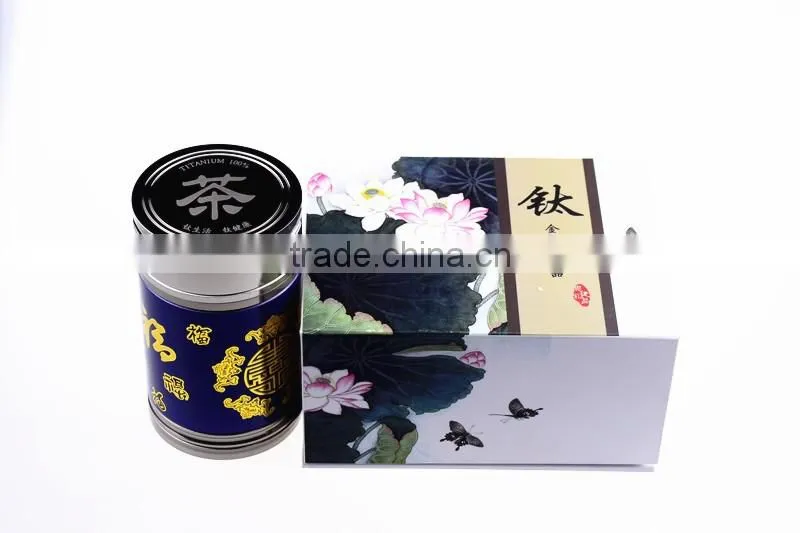 Titanium stainless steel eco-friendly tea coffee sugar canister