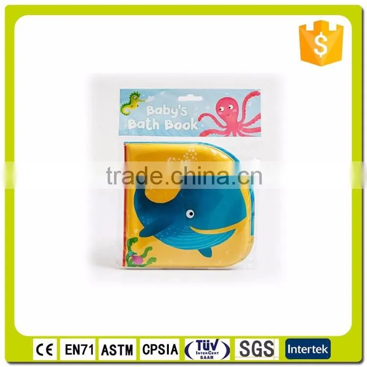 EN71 PVC cheap promotional safe baby bath book toy printing
