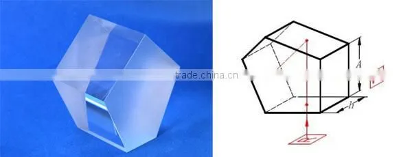 customized optical usage penta prism glass