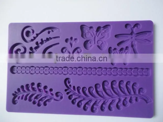 English letters fondant silicone mould