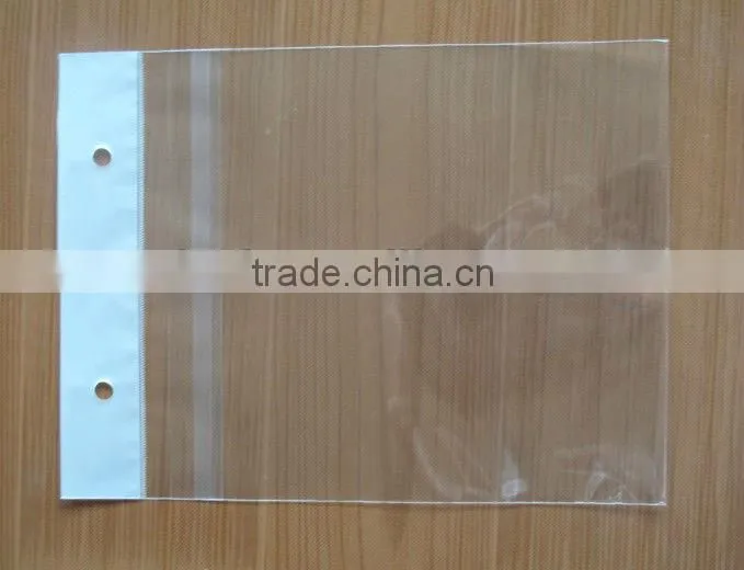 opp packaging bag with hanging header