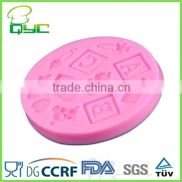 Arabic numerals Silicone Fondant and Gum Paste Mold Silicone Resin