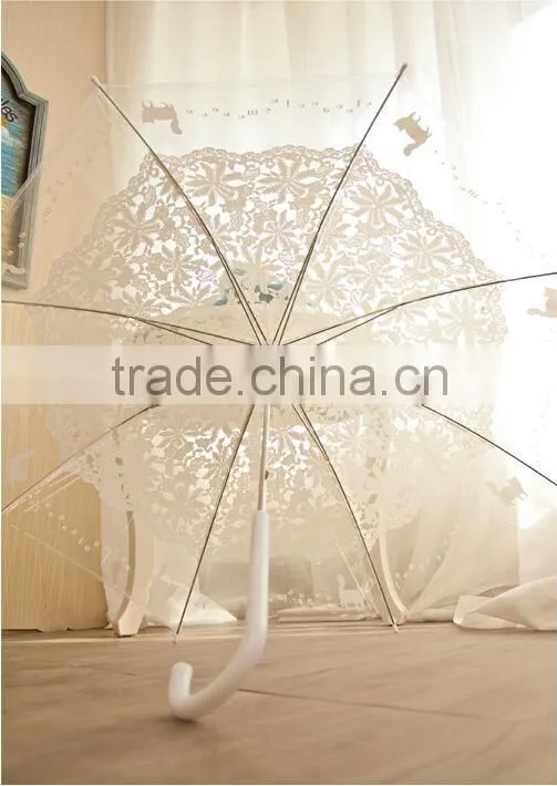 Rain transparent Umbrella Carton design kid clear umbre