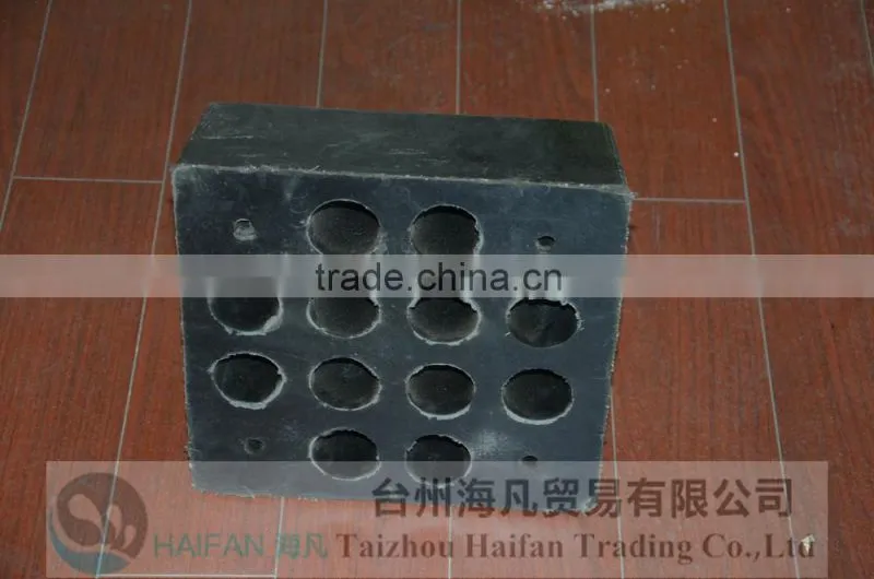 large black rubber wheel stoppers for trucks/car stopper/anti slip car stopper/Heavy Duty Wheel Chock truck stopper