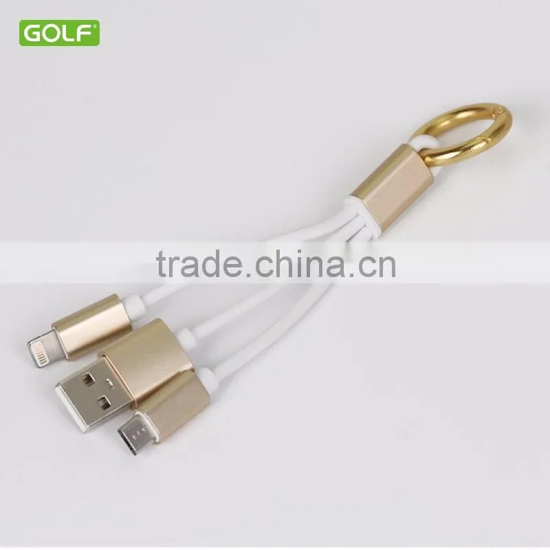 GOLF new arrived metal braided cable charging cable usb cable for micro and 8 pin