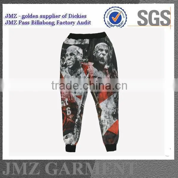 statue print joggers pants hot joggers pants OEM trousers