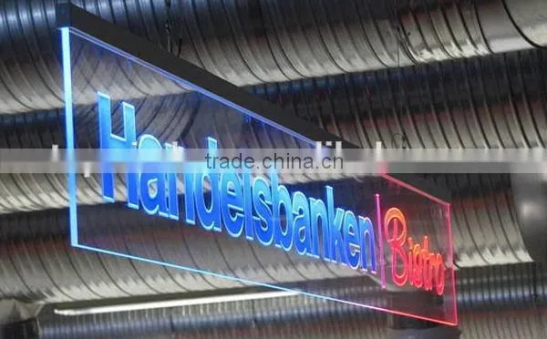 Customized most popular acrylic led storefront signs