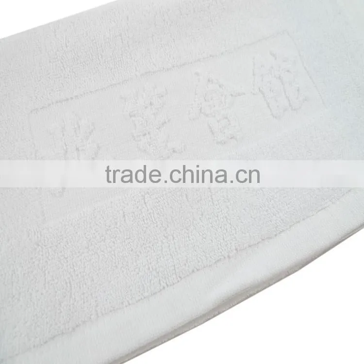 White Two Sides Embossed Jacquard Hand Towel
