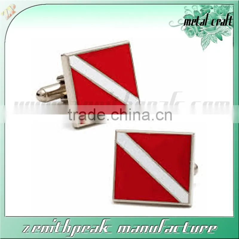 High quality cufflink factory metal animal head cufflink