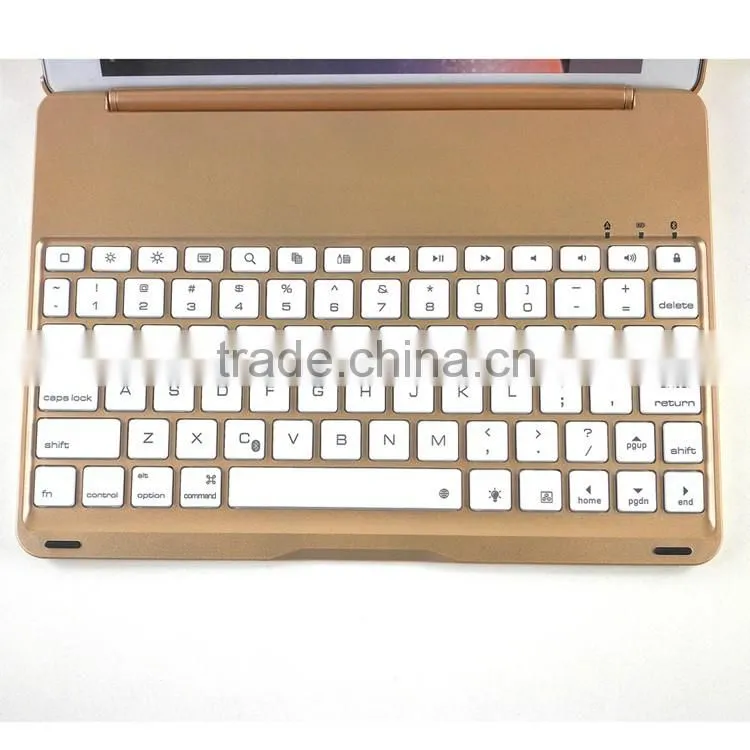 Intelligent induction switch ultra-thin aluminum bluetooth keyboard for ipad air2 cases