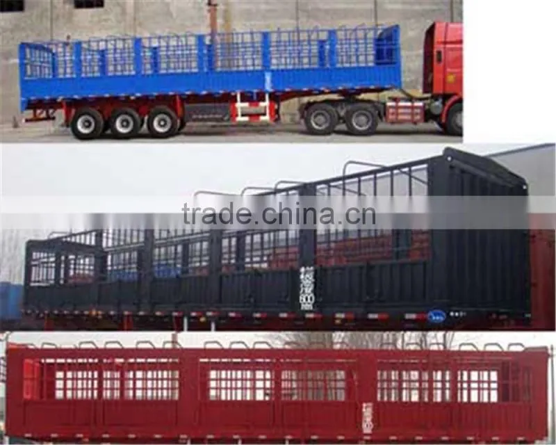 Warehouse gate transport semi trailer shengshun auto side wall semi trailer