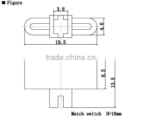 SC205 Push button switch cap
