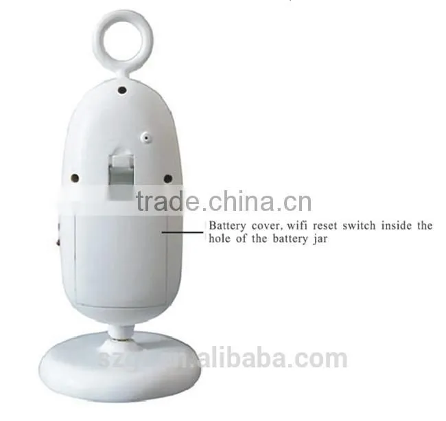 Wi-Fi Baby camera monitor wholesale white color top qulity HD 720P monitor IR digital baby monitor