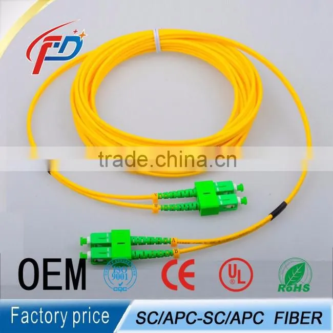 duplex E2000/APC-SC/APC fiber optic cable patch cord