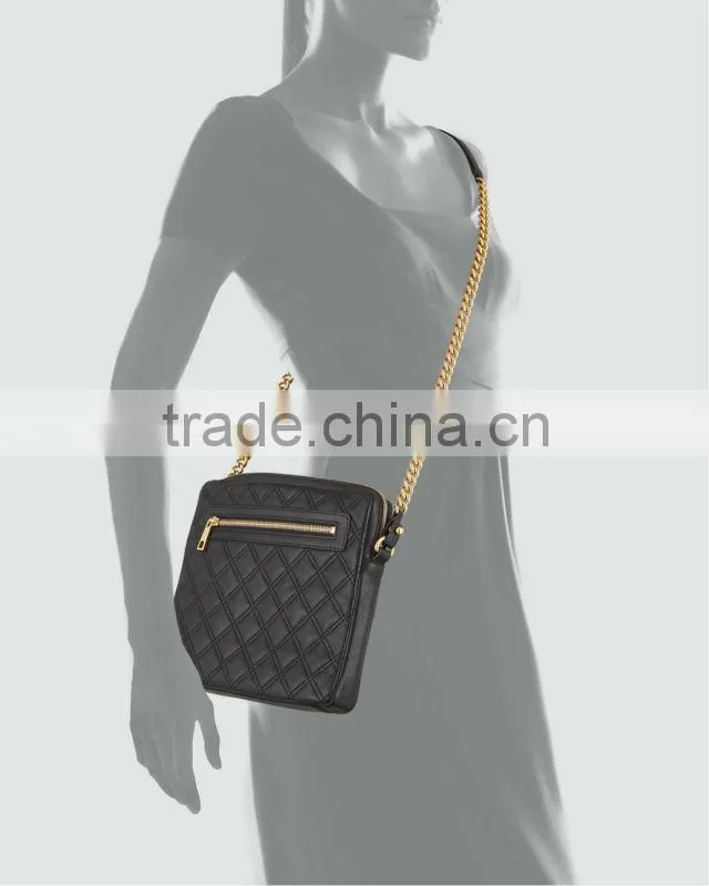 fashion Quilted lambskin leather crossbody bag for Ipad