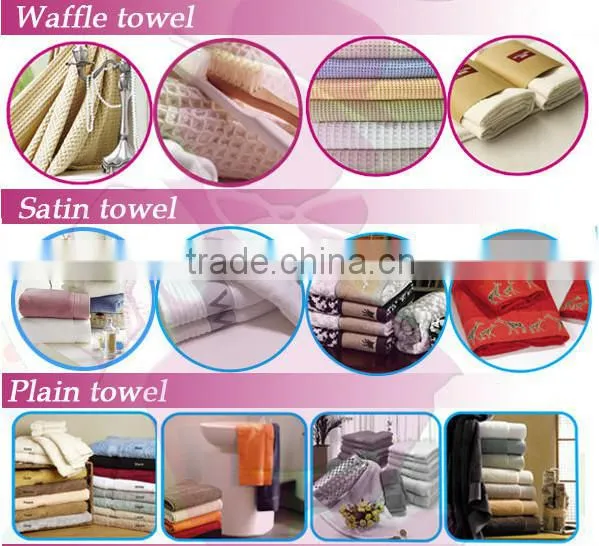 High quality cotton terry towel with lace hly