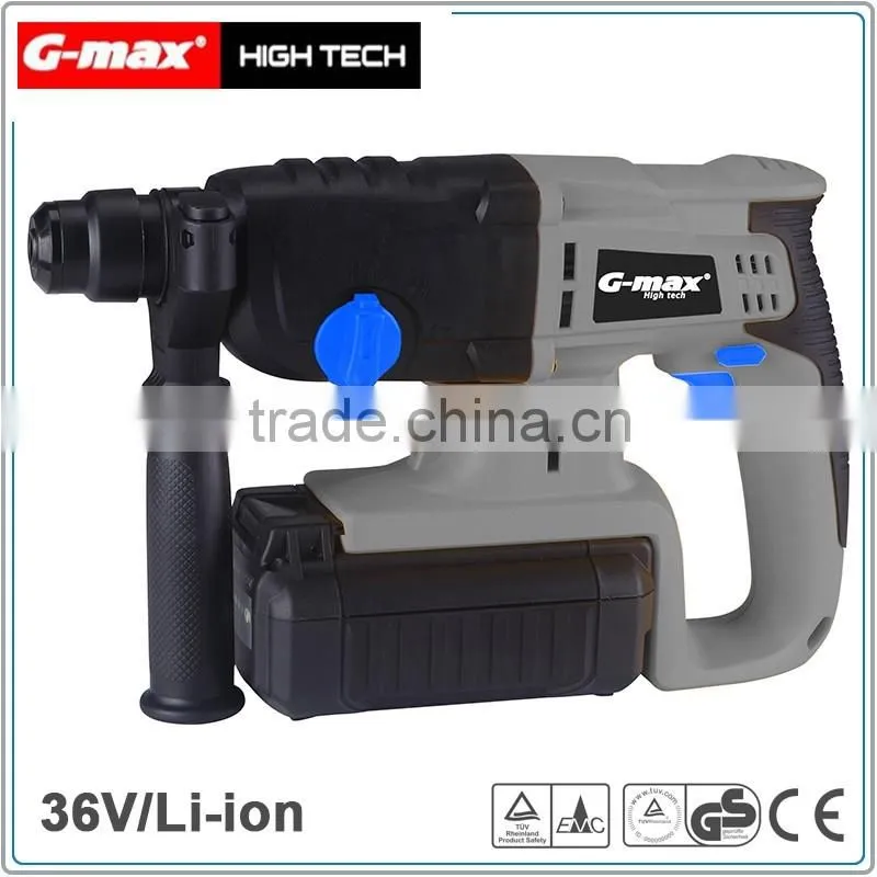G-max 36V Cordless Rotary Hammer With 2.6A Lithium Battery GT13070
