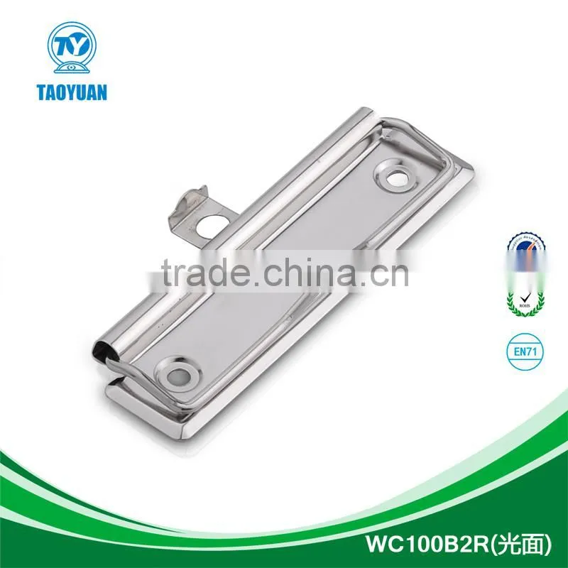 Nickle plate metal fashion clipboard clips, hardware stationery accessories