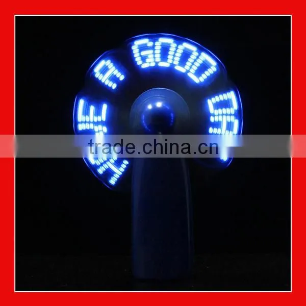 led message fan programmable led message handheld fan