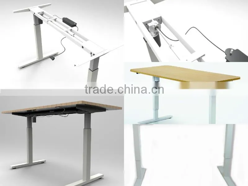 Electric height adjustable desk frame/adjustable height standing desk