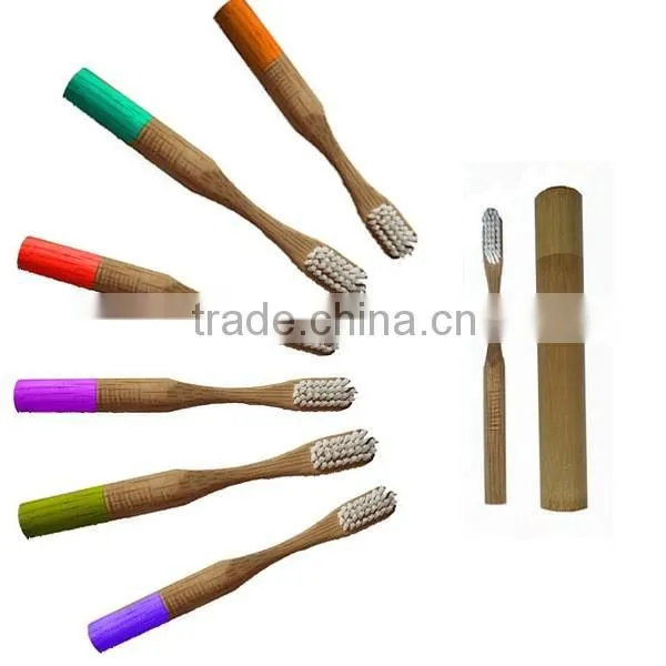 2016 High quality wooden bamboo toothbrush for children and adults
