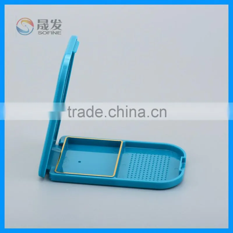 Empty Plastic Cosmetic Pressed Powder Blush Container Plastic Packaging