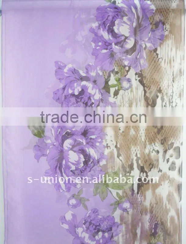 Fashion pretty 100% raw silk scarves for ladies