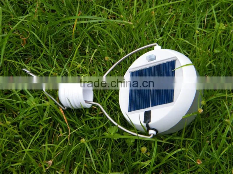 2016 hot sale Waterproof LED Solar 7 Led Bulds 3W 2V/100mA Portable Solar Powered Camping Lantern Lamp outdoor new arrive