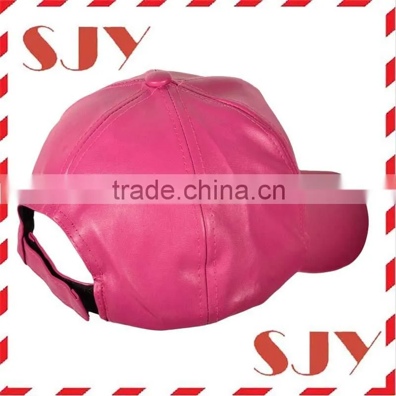 6 Panel Promotional Custom Baseball Caps wholesale leather hats
